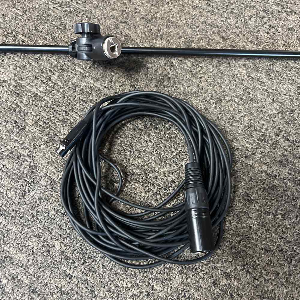 Audix M1250B Miniaturized Condenser Microphone w/ Boom Arm, Cable, and Wind Screen (Pre-Owned)