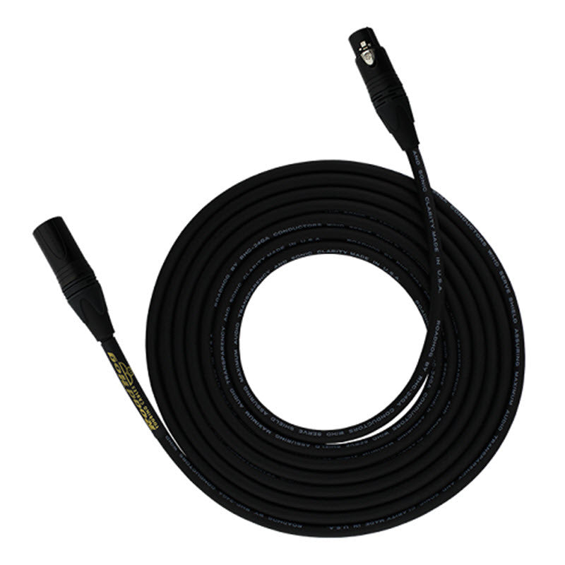 RoadHog Microphone Cable with Neutrik XLR Connectors - Black - 10 ft. - Bananas at Large®