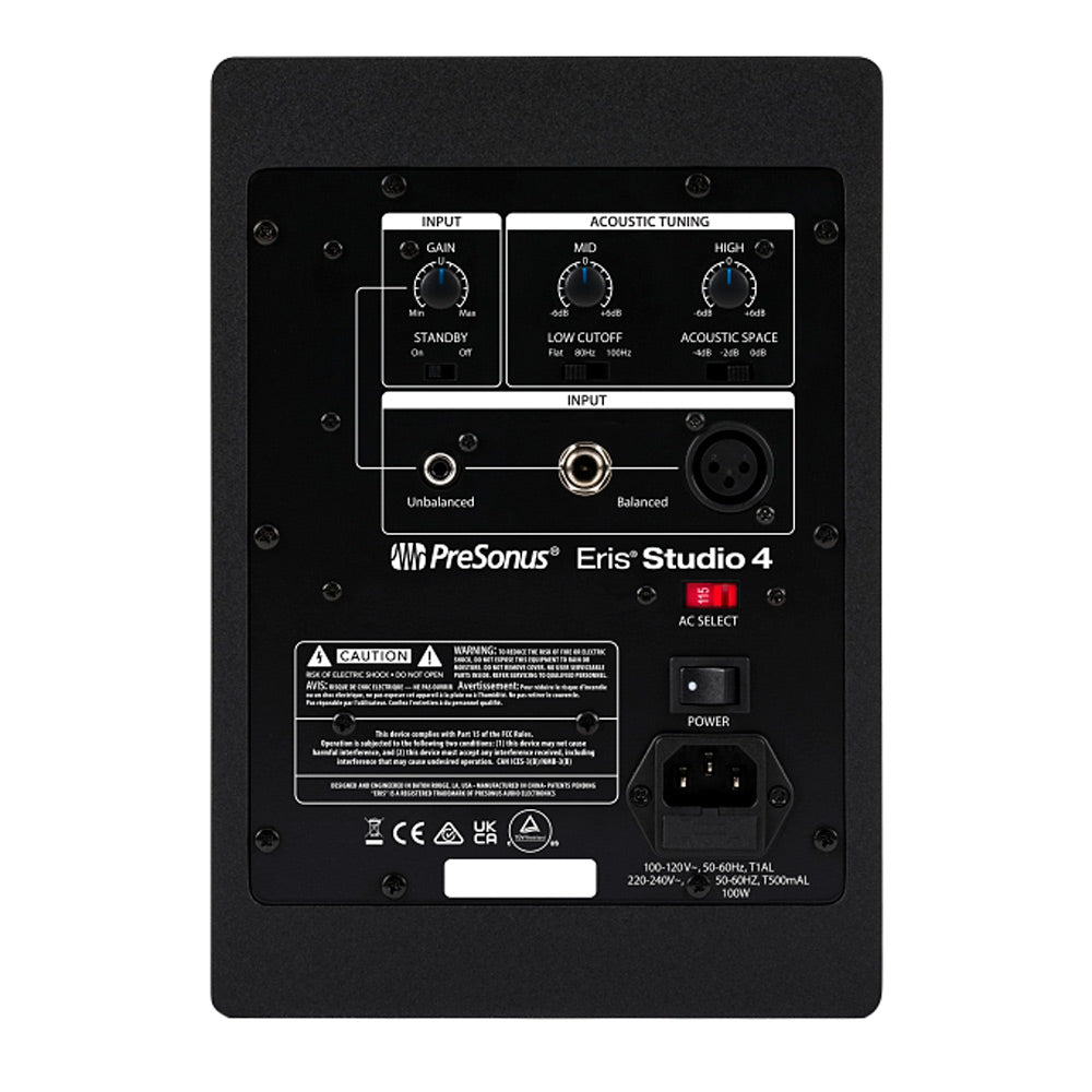 PreSonus Eris Studio 4 Active Studio Monitor (Single) - Black