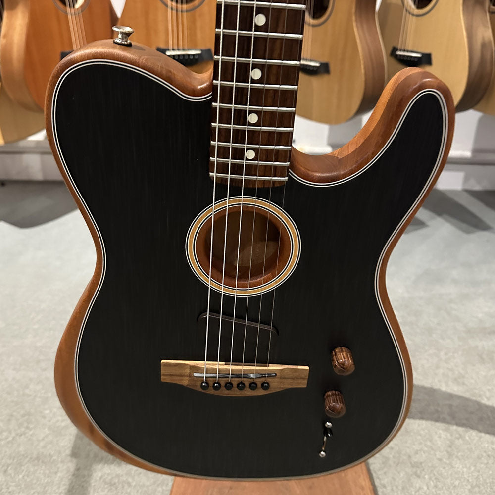 Fender Acoustasonic Player Telecaster Acoustic-Electric Guitar w/ Bag - Brushed Black (Pre-Owned)