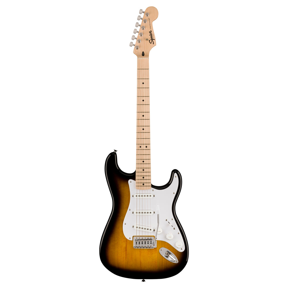 Squier Sonic Stratocaster Electric Guitar - 2-Color Sunburst with Maple Fingerboard & White Pickguard