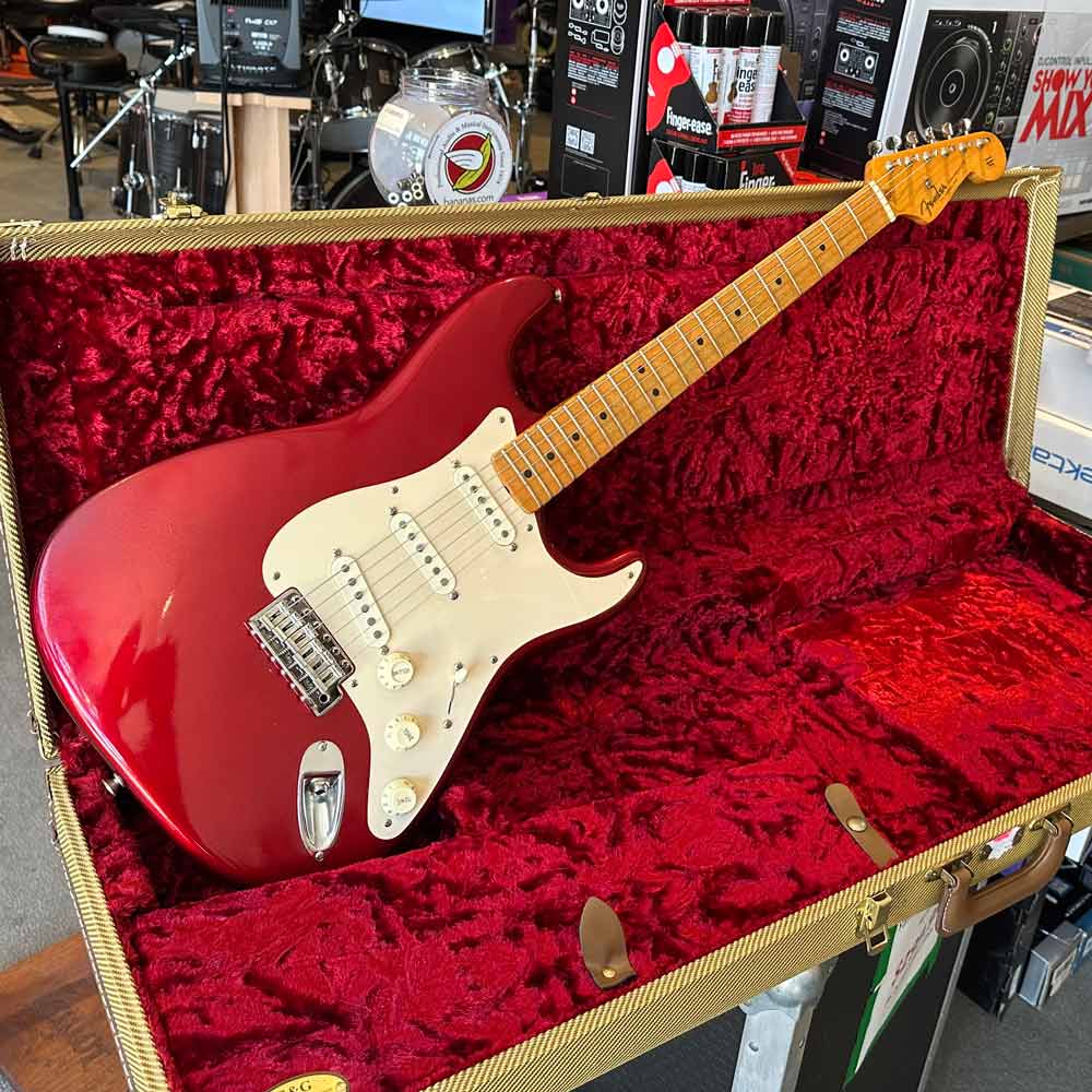 Custom S-Style Parts Guitar Electric Guitar w/ Case - Red (Pre-Owned)