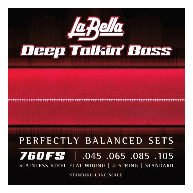 La Bella 760FS Deep Talkin' Bass Stainless Steel Bass Strings - Flatwound - 45-105 - Bananas at Large®