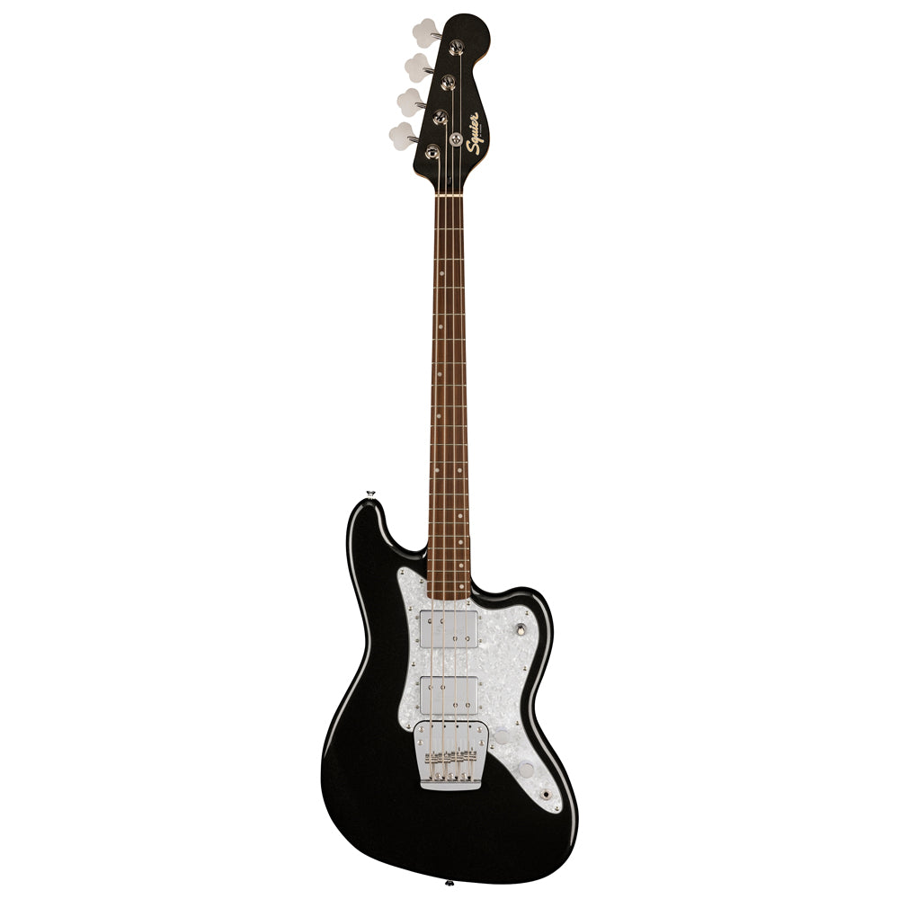 Fender Squier Paranormal Rascal Bass HH - Laurel Fingerboard - White Pearloid Pickguard - Metallic Black