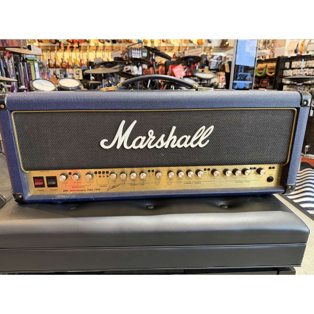 Marshall 6100 30th Anniversary 100W 3-Channel All-Tube Guitar Amp Head w/ Cover (Joe Satriani Private Collection) (Pre-Owned)