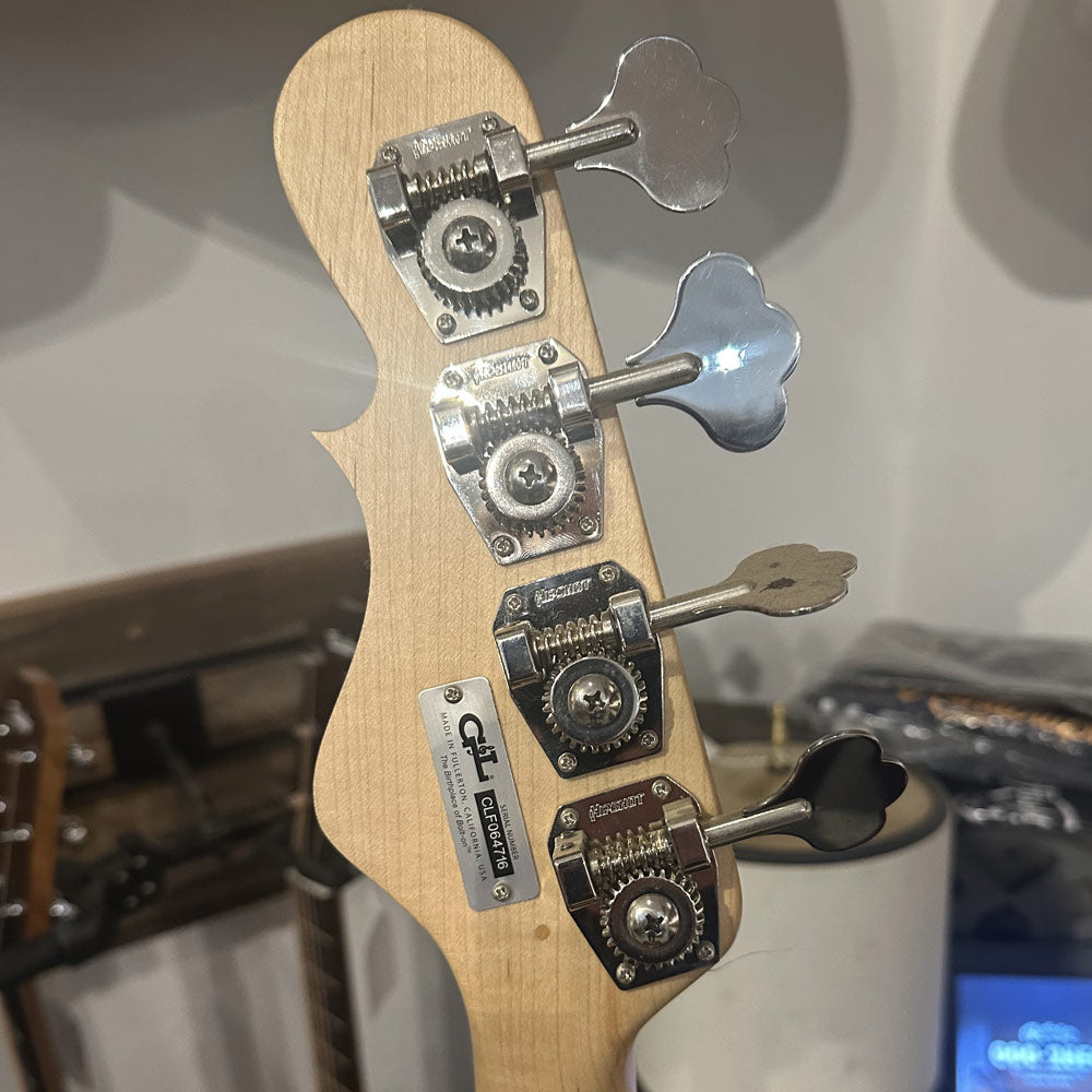 G&L Custom Build Jazz Bass w/ Case - Metallic Yukon Gold (Pre-Owned)