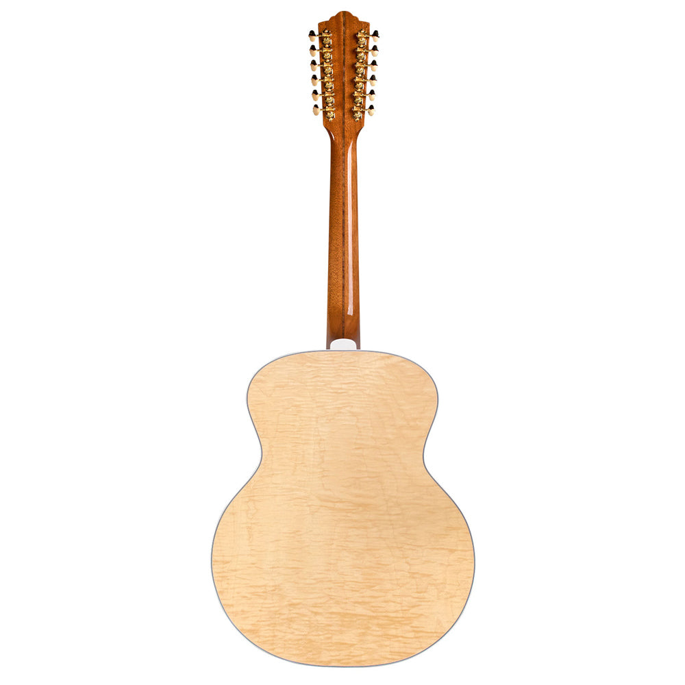 Guild USA F-512E Maple Blonde 12-String Acoustic-Electric Guitar w/ Case - Bananas at Large®