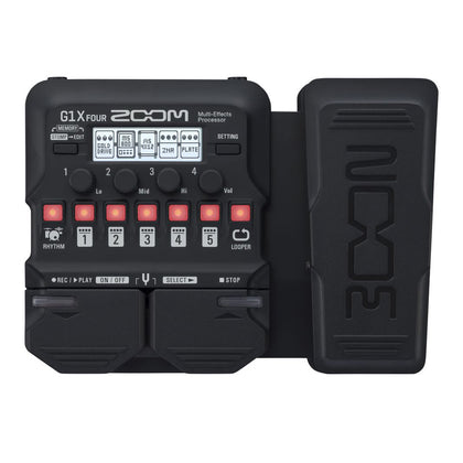 Zoom G1X FOUR Guitar Multi-Effects Processor with Expression Pedal