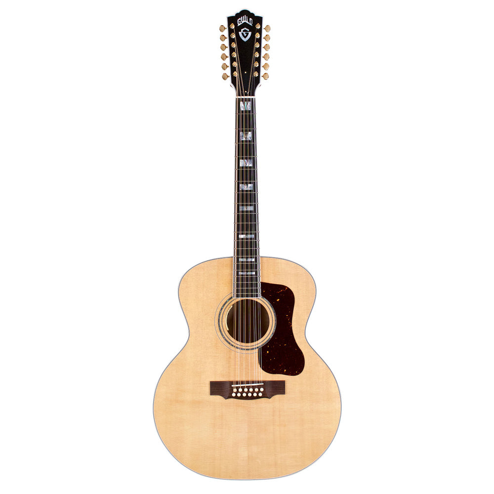 Guild USA F-512E Maple Blonde 12-String Acoustic-Electric Guitar w/ Case - Bananas at Large®