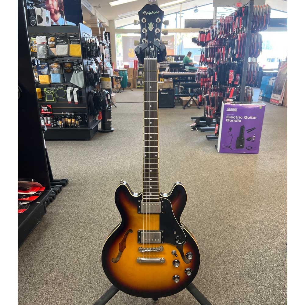 Epiphone ES-339 Dot Semi-Hollow Body Electric Guitar w/ Case - Vintage Sunburst (Pre-Owned)