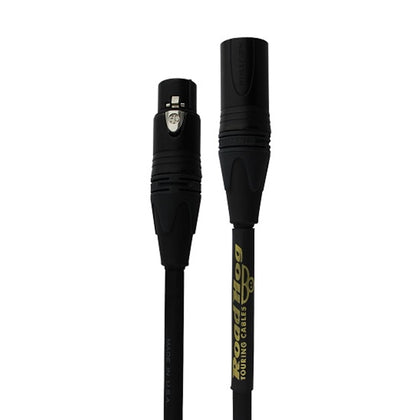 RoadHog HogM Pro Mic Cable Neutrik Black Connectors with Gold Contacts - 30 ft.
