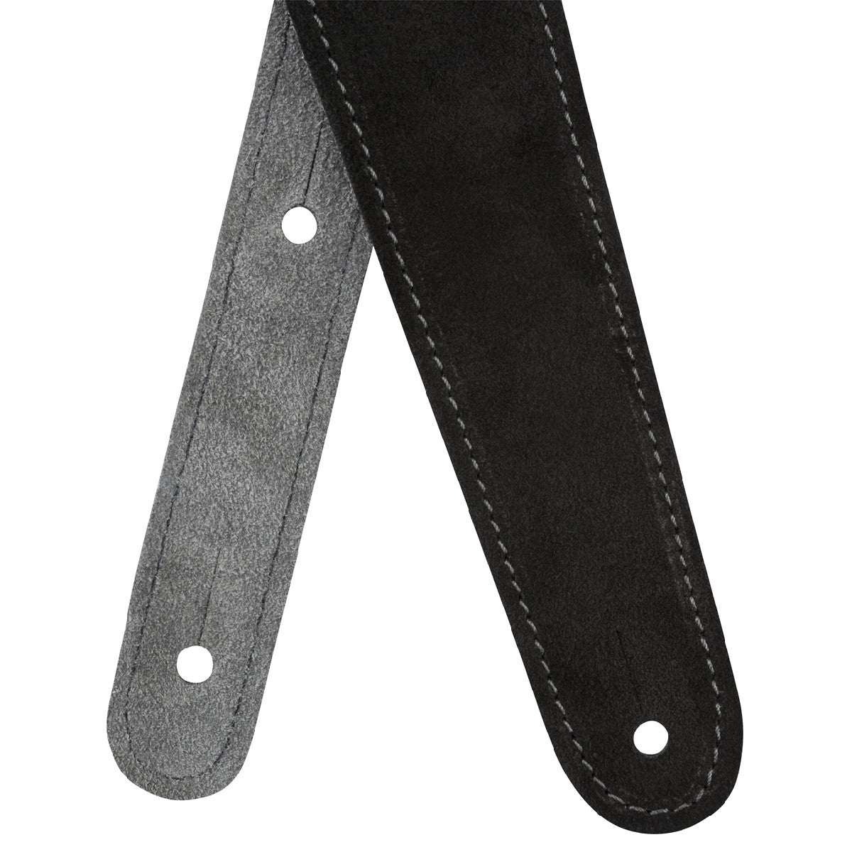 Fender Reversible Suede 2 in. Guitar Strap - Black/Gray
