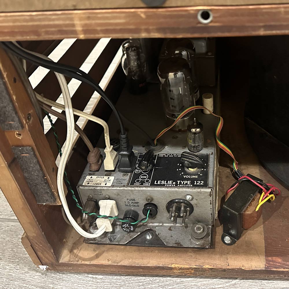 Leslie Modified Vintage Bob Schleicher 122 High Output Rotary Speaker Amp Cabinet for Hammond Organs w/ Cover (Pre-Owned)