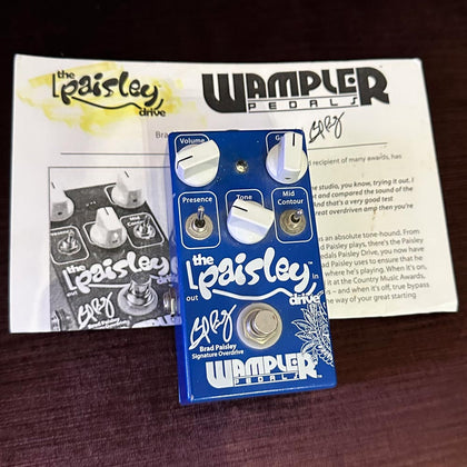 Wampler Brad Paisley Signature Paisley Drive Overdrive/Distortion Pedal (Pre-Owned)