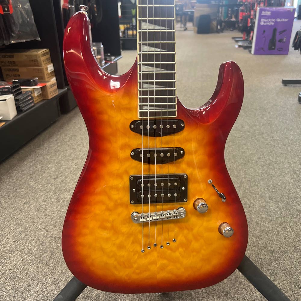 Deltatone HSS S-Style Electric Guitar w/ Case (Pre-Owned)