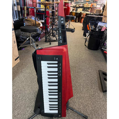 Korg Keytar RK100S 2 Remote Keyboard/Analog Modeling Synth - Red (Scratch and Dent)