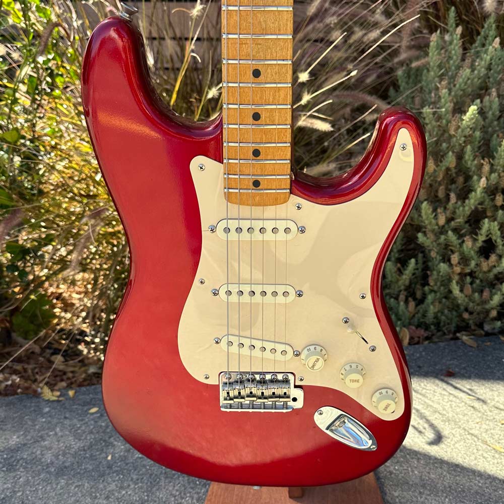 Custom S-Style Parts Guitar Electric Guitar w/ Case - Red (Pre-Owned)