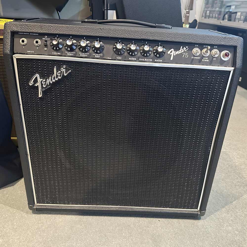 Fender 75 1x15 75W Combo Tube Amp w/ Cover (Pre-Owned)