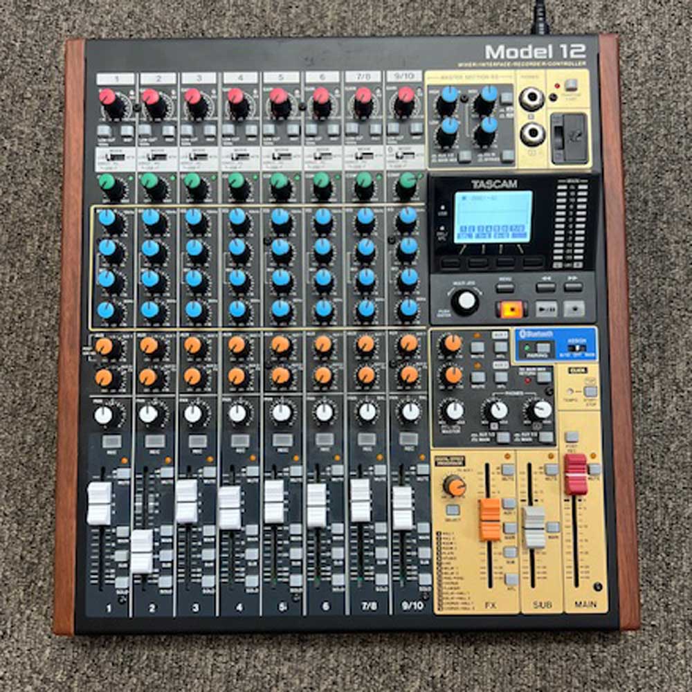 Tascam Model 12 Digital Recording Mixer w/ DAW Controller Audio Interface (Pre-Owned)