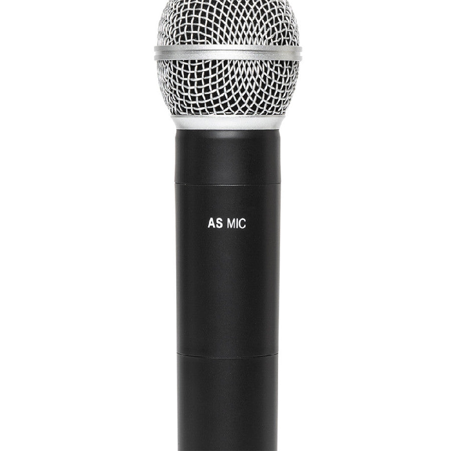 Stagg AS12B Battery-Powered 150-Watts 12 in. 2-Way Active Speaker with Bluetooth and 2 UHF Wireless Mics - Bananas at Large®