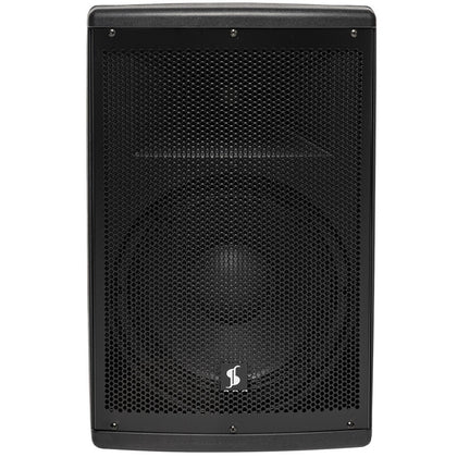 Stagg AS12B Battery-Powered 150-Watts 12 in. 2-Way Active Speaker with Bluetooth and 2 UHF Wireless Mics