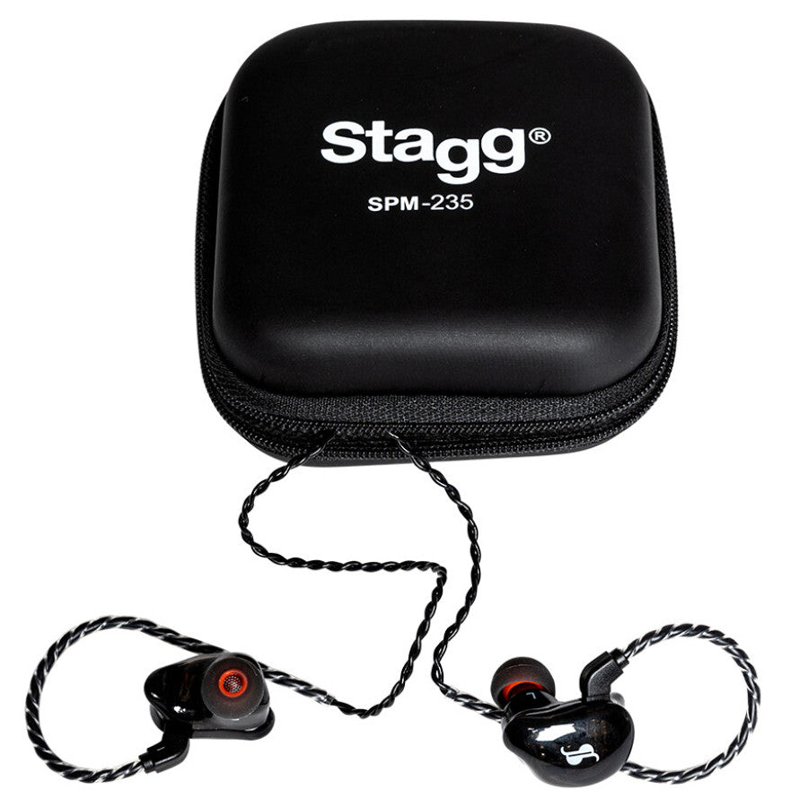 Stagg SPM-235 Sound-isolating In-Ear Monitors - Black - Bananas at Large®