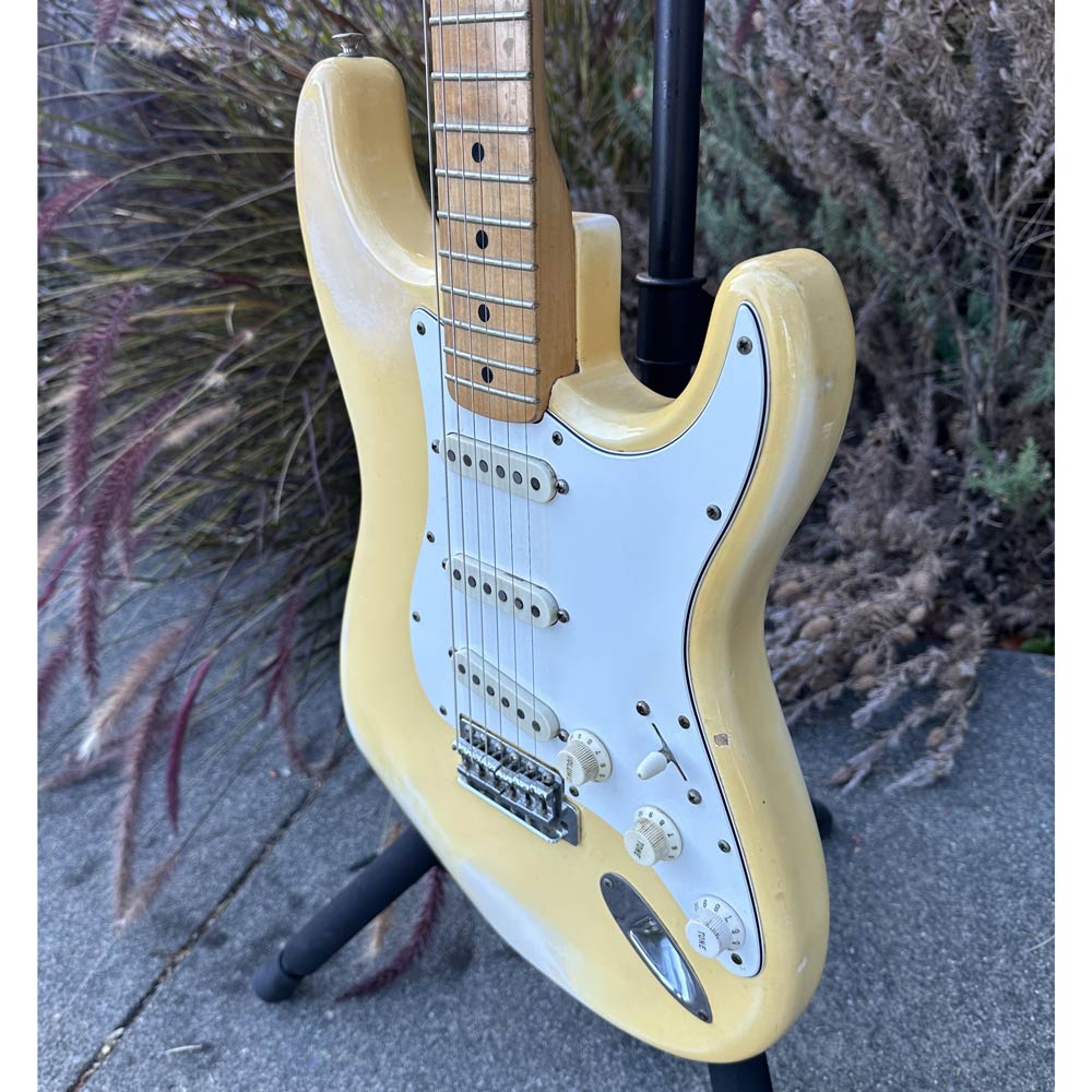 Fender 1974 Stratocaster Vintage Electric Guitar w/ Original Case - Olympic White (Pre-Owned)