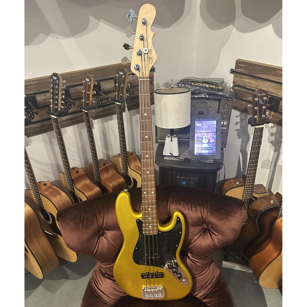 G&L Custom Build Jazz Bass w/ Case - Metallic Yukon Gold (Pre-Owned)