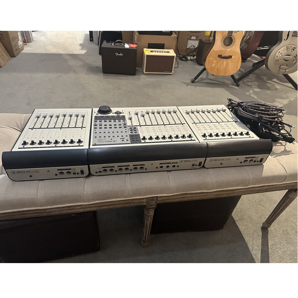Mackie MCU Pro Universal USB/MIDI DAW Controller with Two Mackie MCU XT Pro Extenders (Pre-Owned)