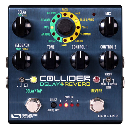 Source Audio One Series Collider Delay+Reverb Pedal