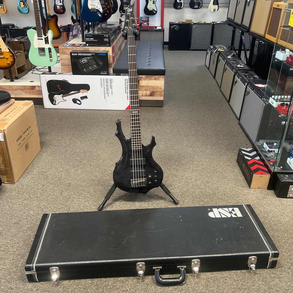 ESP LTD F-415FM 5-String Bass w/ Case (Pre-Owned)