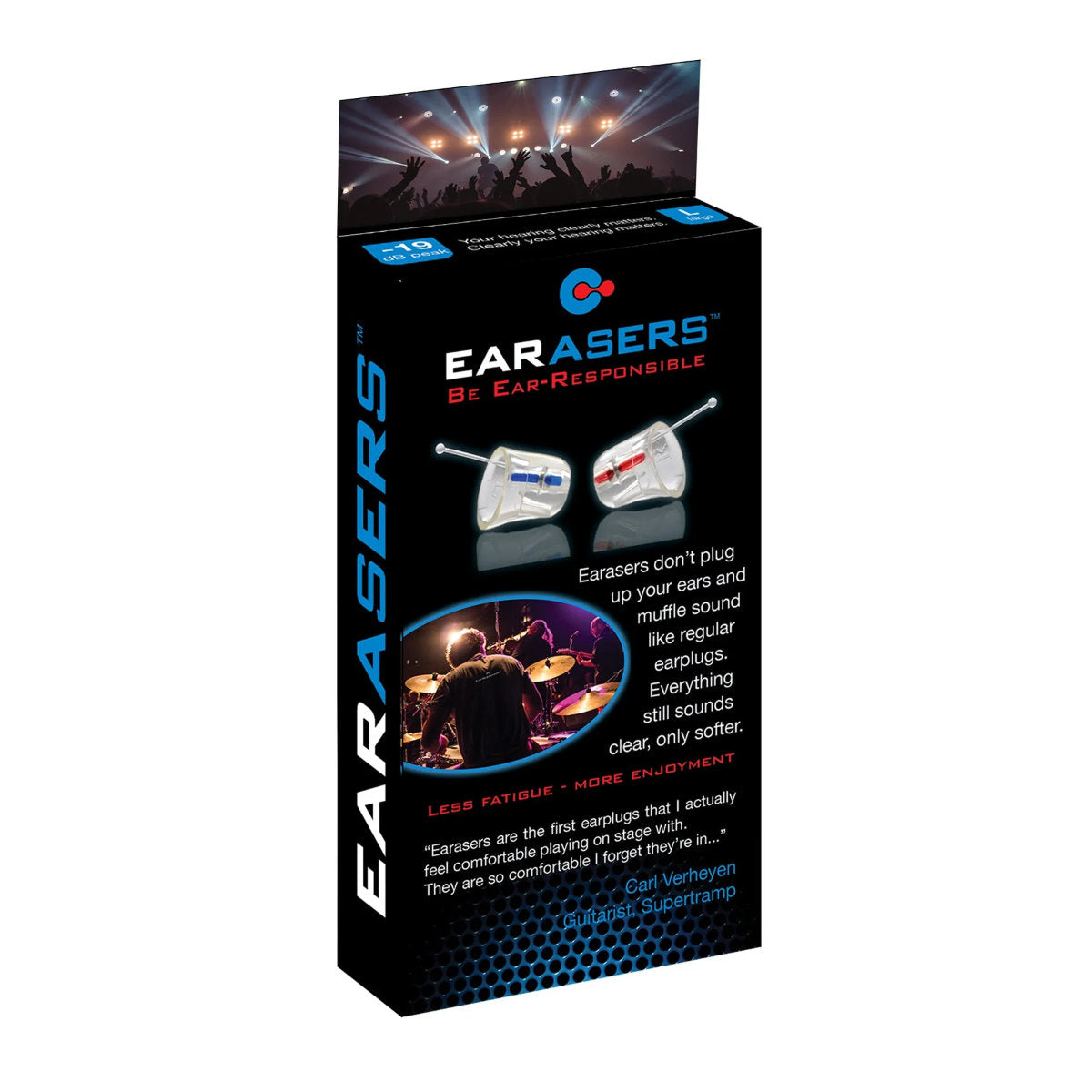Earasers Earplugs for Musicians and Concertgoers - Standard Filter - Medium - Bananas at Large®