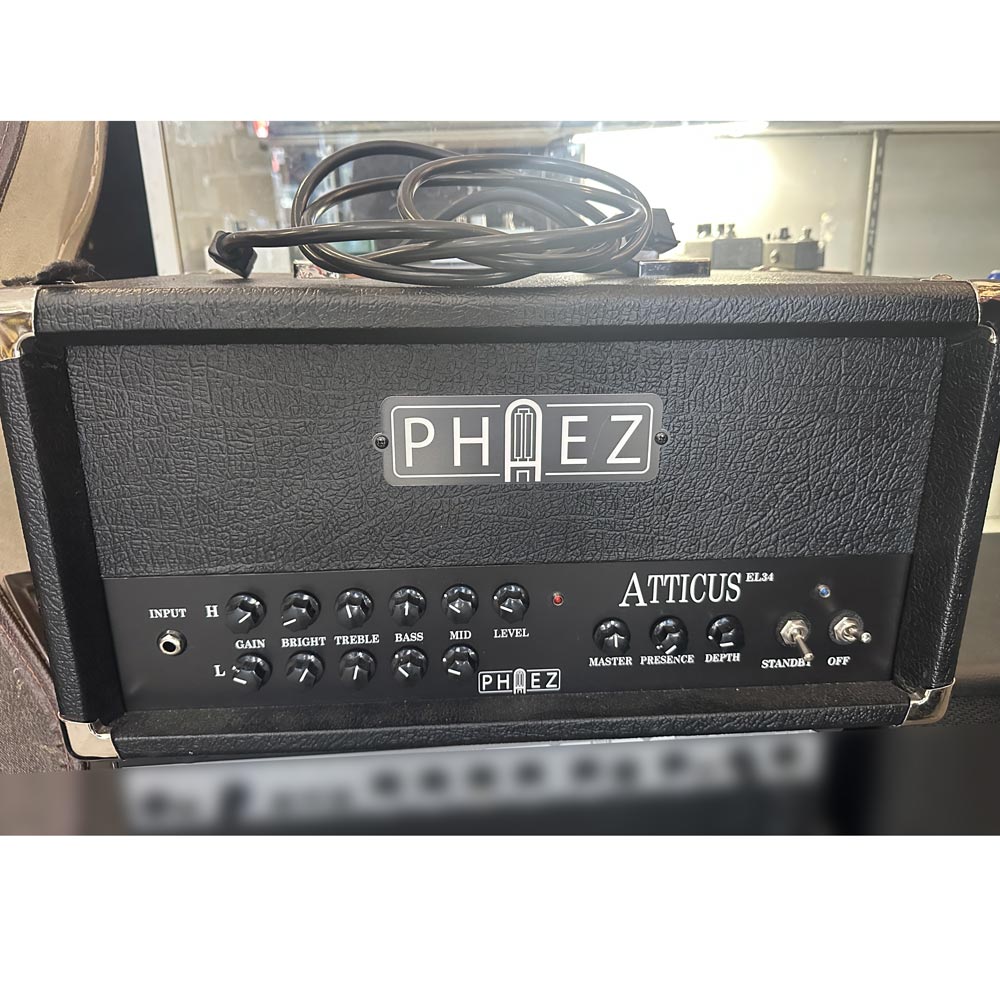 Phaez Atticus Custom Built 35W 2-Channel EL34 Tube Guitar Amp Head w/ Footswitch (Pre-Owned) - Bananas at Large®