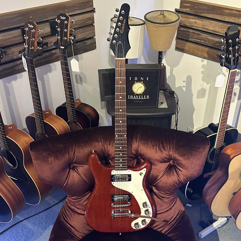 Epiphone 1965 Wilshire Vintage Electric Guitar w/ Case - Cherry