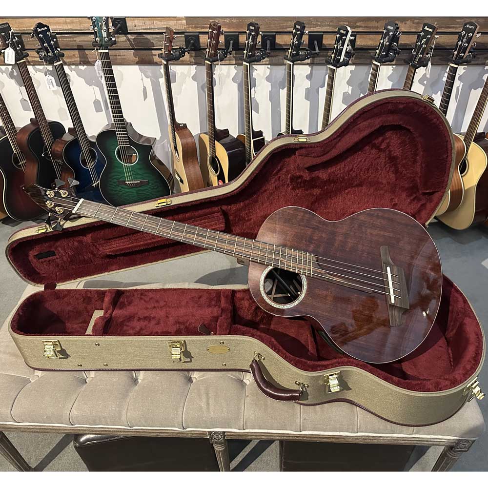 KR Guitars Custom Acoustic-Electric Bass w/ Case (Pre-Owned)