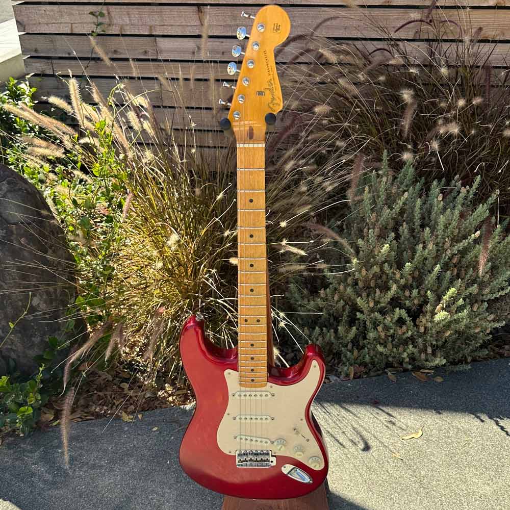 Custom S-Style Parts Guitar Electric Guitar w/ Case - Red (Pre-Owned)