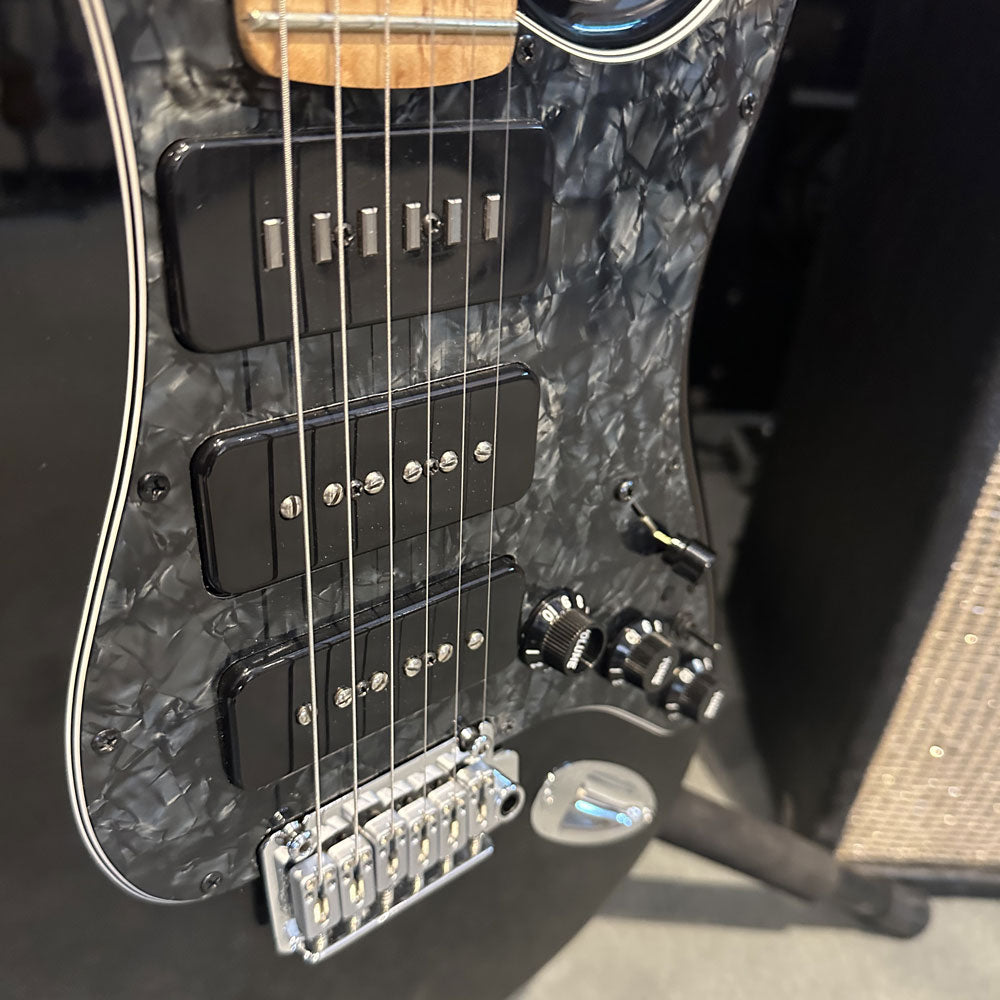 Custom S-Style Electric Guitar w/ P-90s - Piezo Bridge - Birds Eye Maple Neck - Hard Case (Pre-Owned)