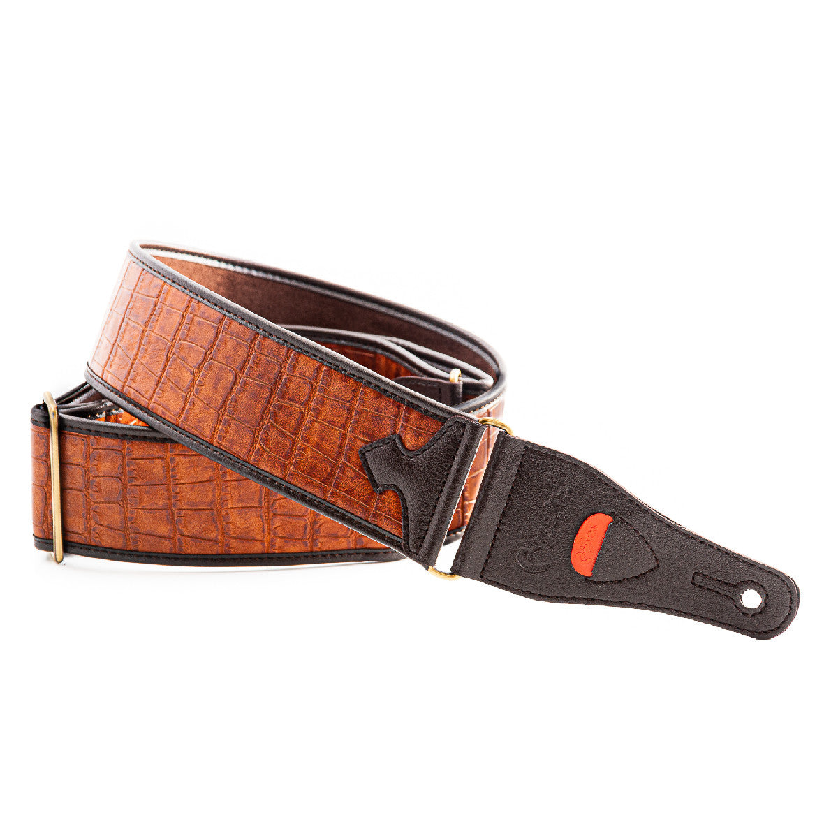 RightOn! Straps Alligator Guitar Strap - Light Brown