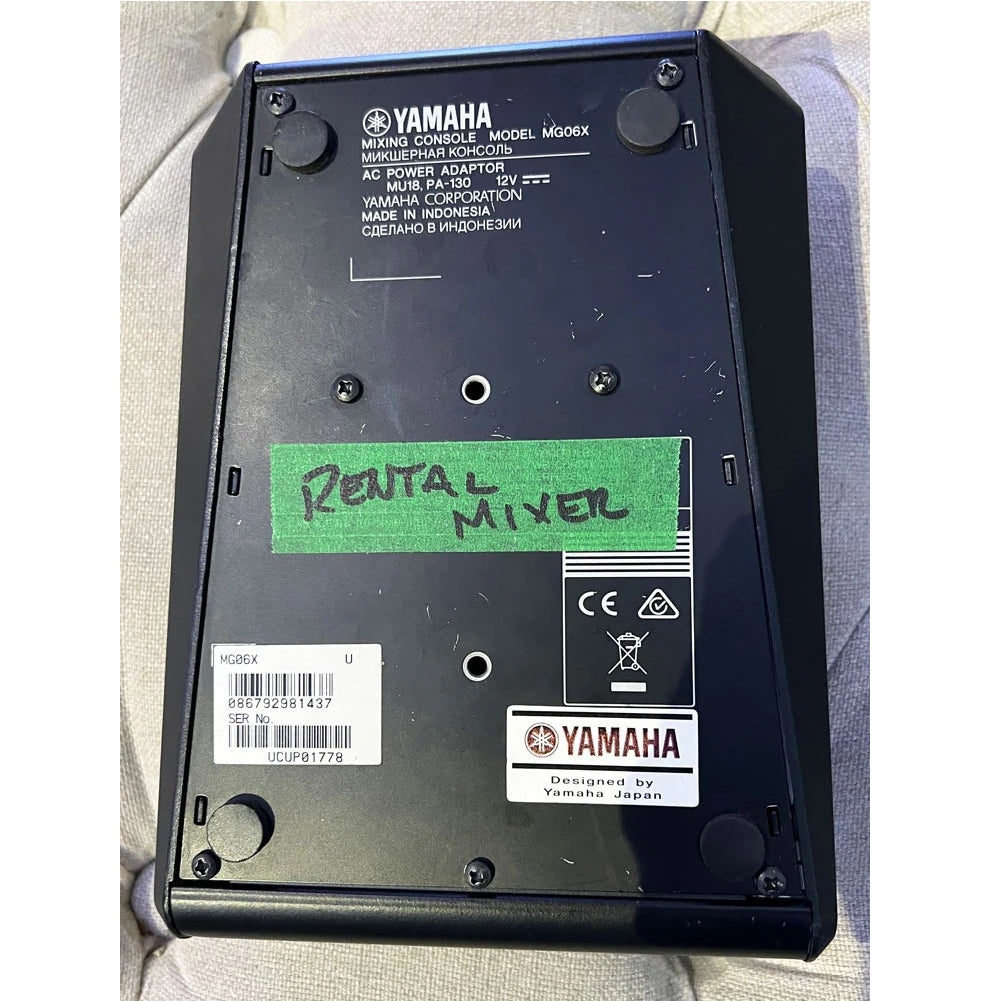 Rental - Yamaha MG06XU Mixer – Bananas At Large Inc.® Musical