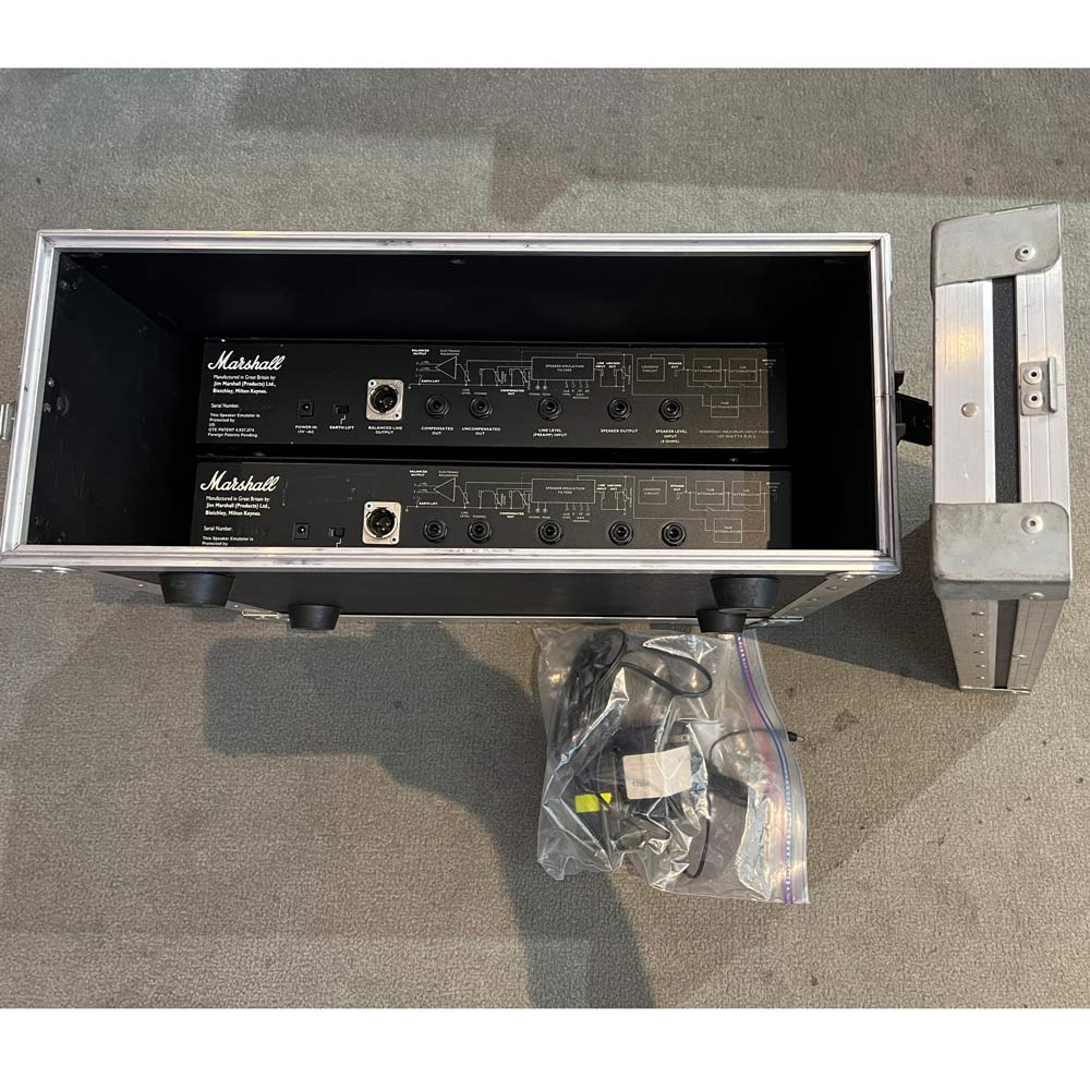 Marshall SE100 Speaker Emulation System PAIR in Rack Case (Pre-Owned) (Joe Satriani Personal Collection)