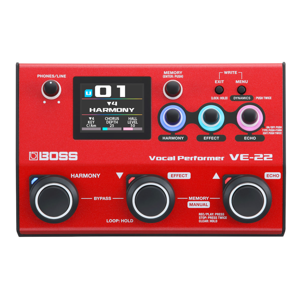 BOSS VE-22 Vocal Performer Pedal - Bananas at Large®
