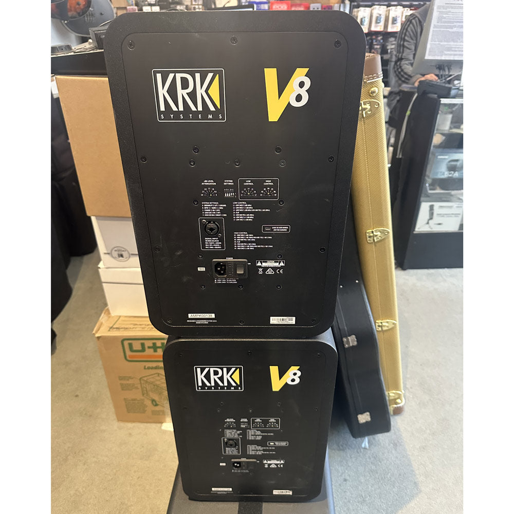 KRK V8 Series 4 Powered Studio Monitor Speaker Pair (Pre-Owned)