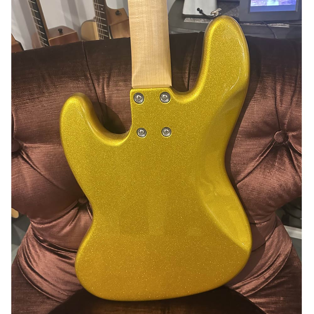 G&L Custom Build Jazz Bass w/ Case - Metallic Yukon Gold (Pre-Owned)