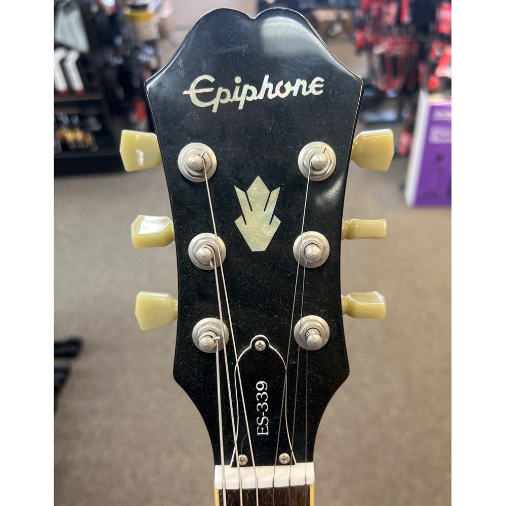 Epiphone ES-339 Dot Semi-Hollow Body Electric Guitar w/ Case - Vintage Sunburst (Pre-Owned)