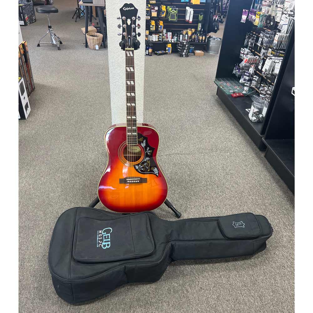 Epiphone Hummingbird Acoustic Guitar w/ Gig Bag - Heritage Cherry Sunburst (Pre-Owned)