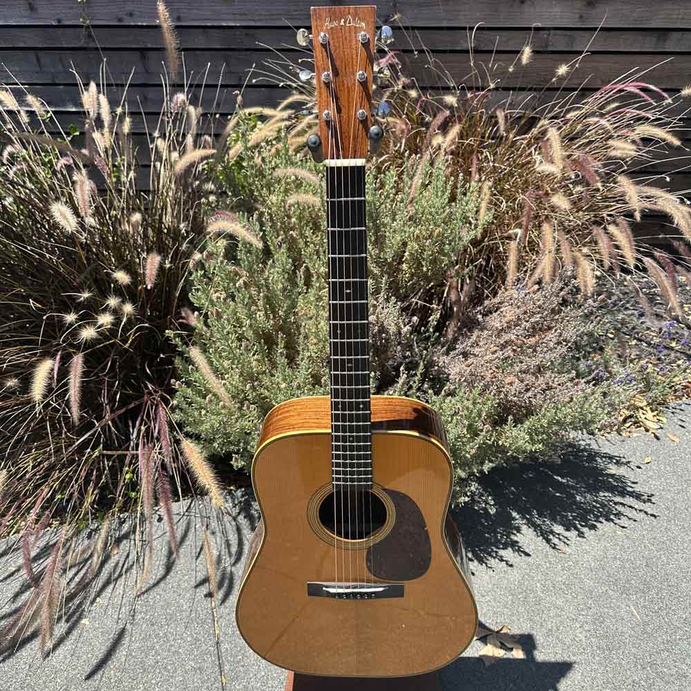 Huss and Dalton TD-R Custom Thermo Cured Red Spruce Top Dreadnought Acoustic Guitar w/ Case (Pre-Owned)