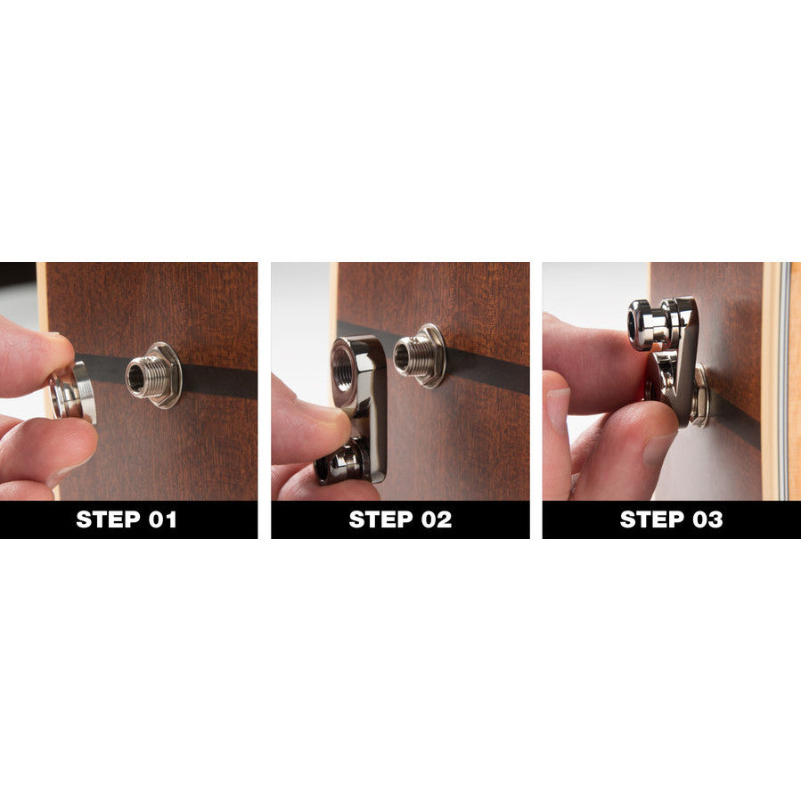 MusicNomad Acousti-Lok Strap Lock Adapter for Standard Output Jacks - Bananas at Large®