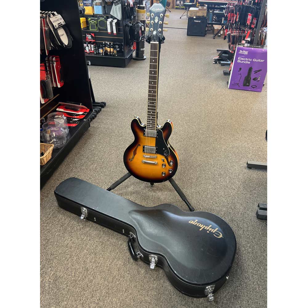 Epiphone ES-339 Dot Semi-Hollow Body Electric Guitar w/ Case - Vintage Sunburst (Pre-Owned)
