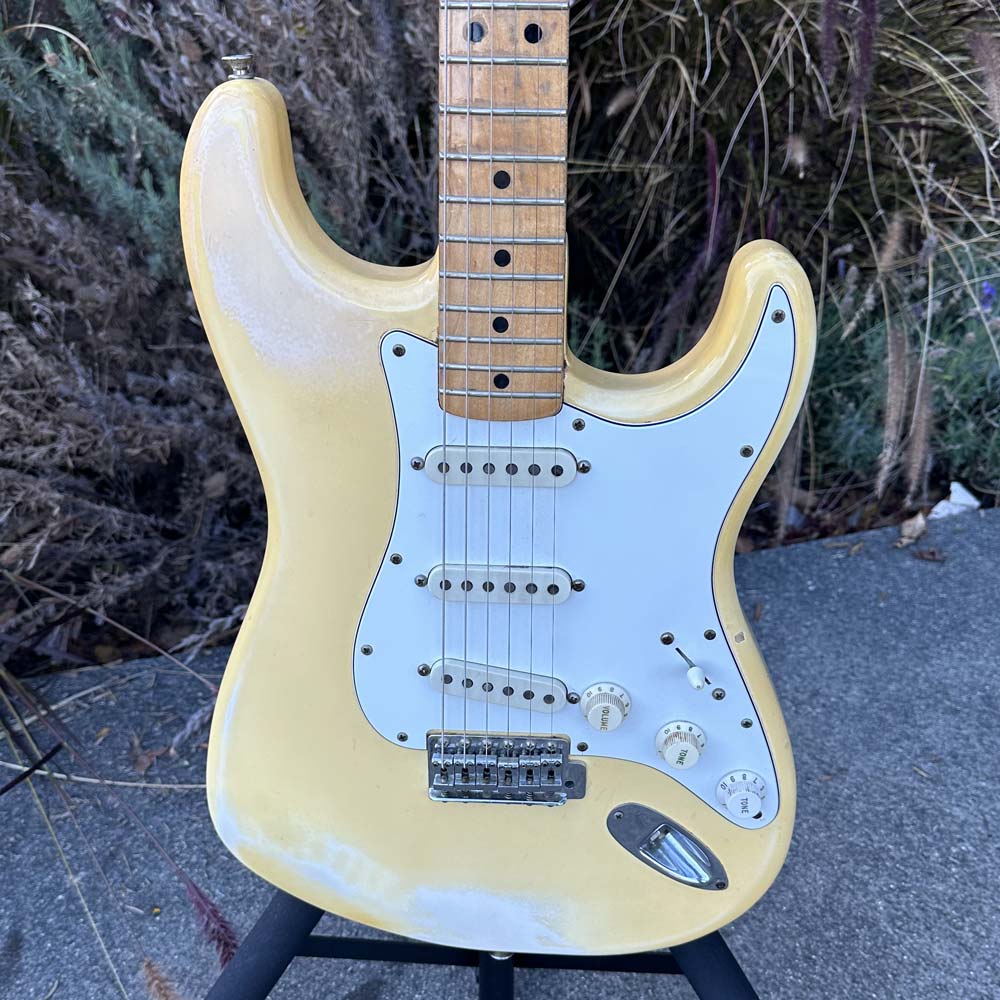 Fender 1974 Stratocaster Vintage Electric Guitar w/ Original Case - Olympic White (Pre-Owned)