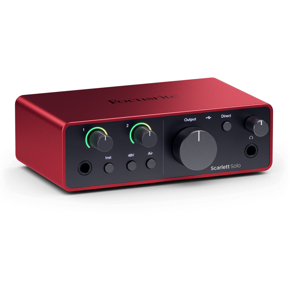Focusrite Scarlett Solo Studio (4th Gen) Recording Package